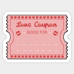 Love coupon Sticker